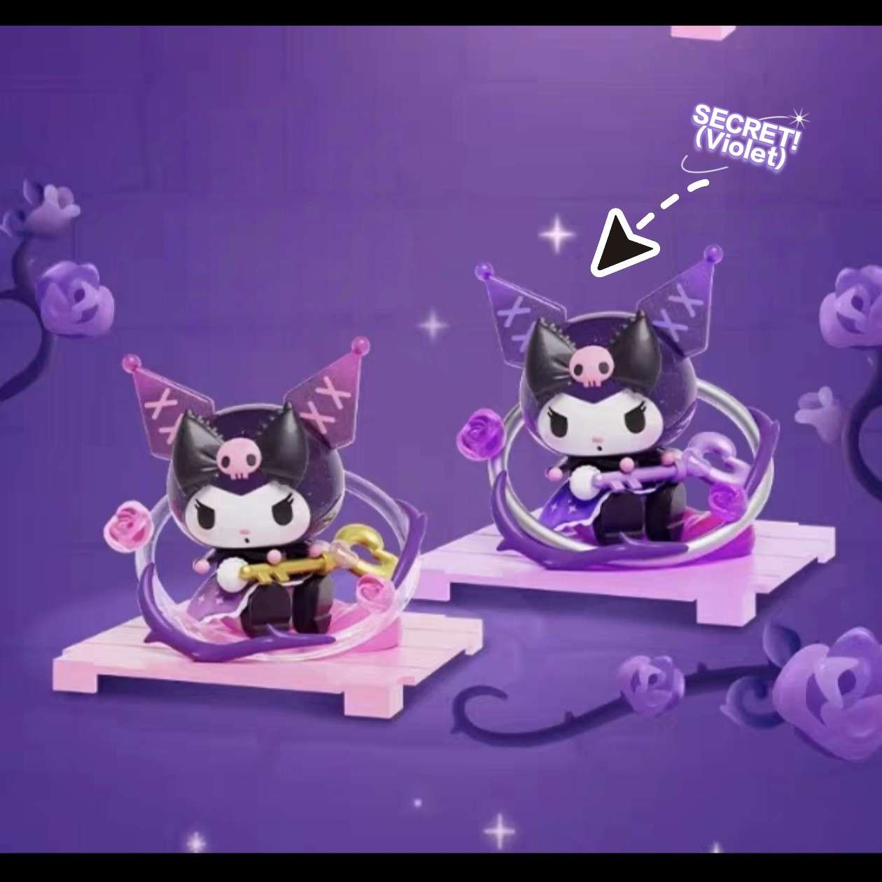 Sanrio My Melody Kuromi Mysterious Floral Realm Blind Box