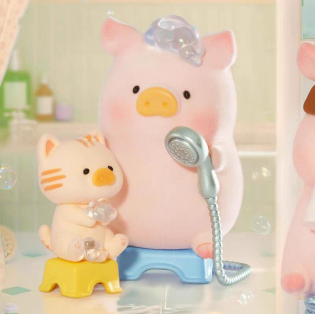 Lulu The Piggy blind box figure shower bath