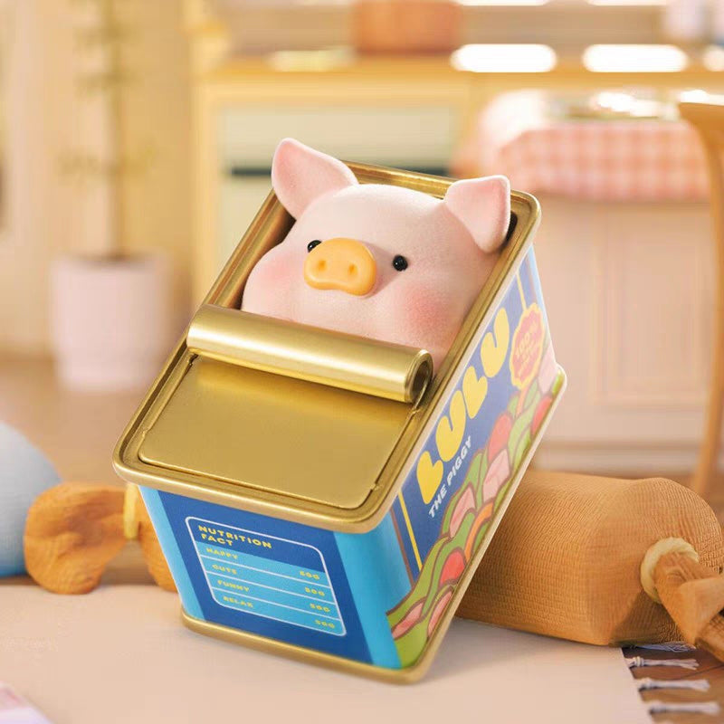 Lulu The Piggy blind box figure spam canned food pork