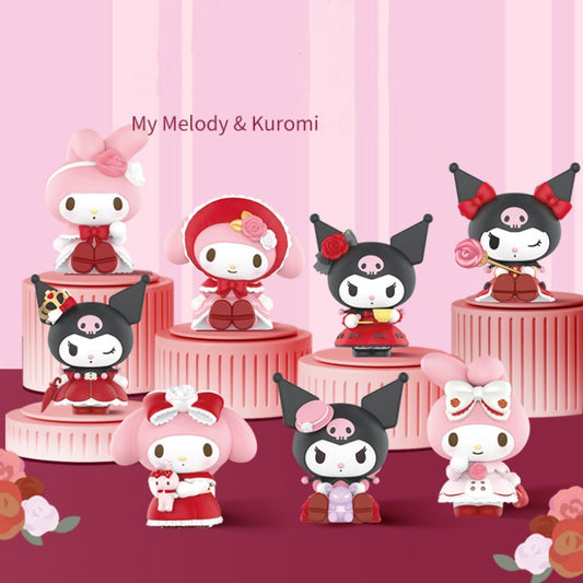 Sanrio My Melody & Kuromi Rose & Earl Series Blind Box Toy Figures