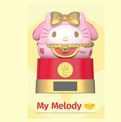 Sanrio Solar Powered Blessing Daruma Blind Box Figure Car Decoration