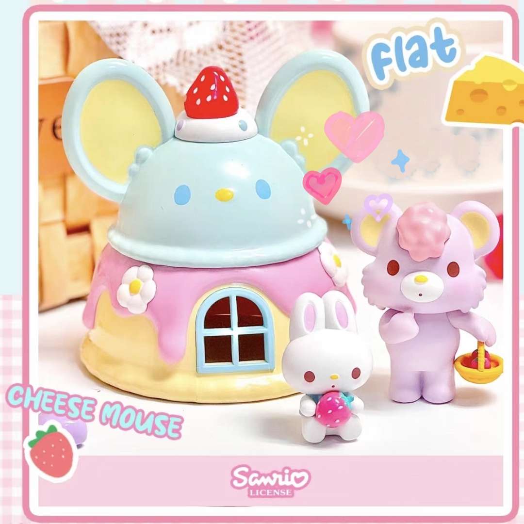 my melody friend mouse flat house blind box figure