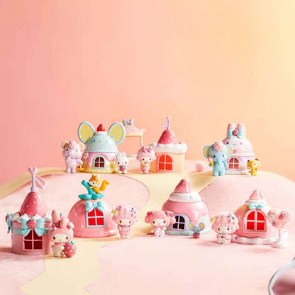 My melody my sweet piano cute little house blind box figure