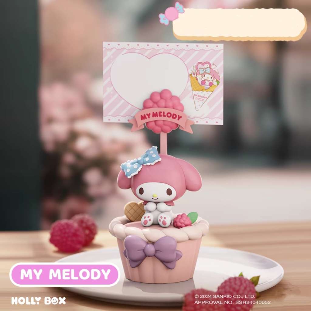 My melody cupcake memo holder figure stand blind box stationery