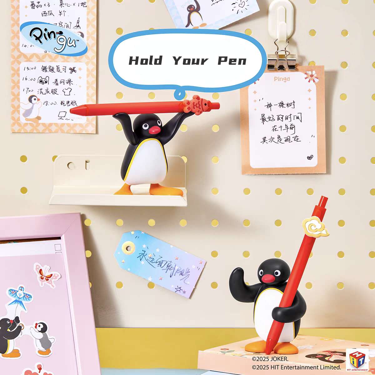 Pingu Penguin Pen Holder Figure Desk Decoration