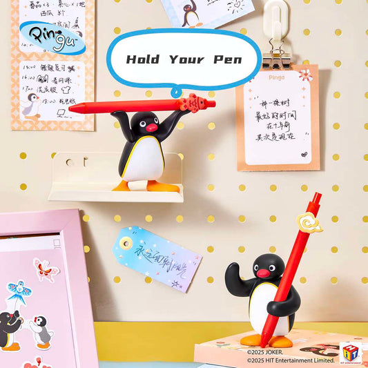 Pingu Penguin Pen Holder Figure Desk Decoration