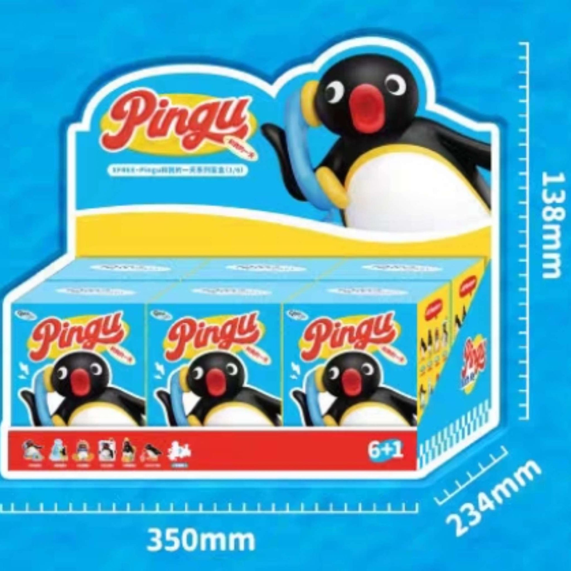 Pingu penguin cartoon toy figure blind box