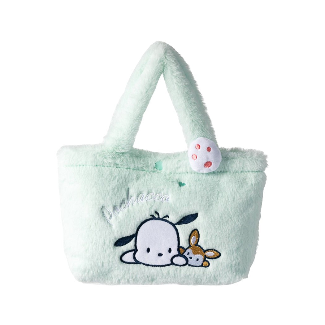 Sanrio Cinnamoroll My Melody Kuromi Pochacco Fluffy Small Tote Lunch Bag