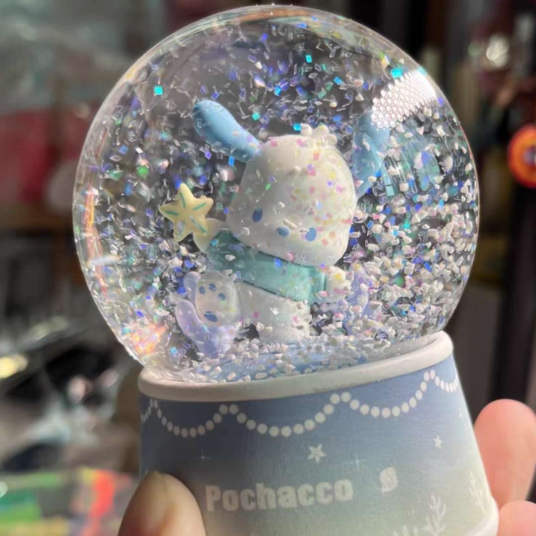 Sanrio Cinnamoroll Pochacco Ocean Snow Globe