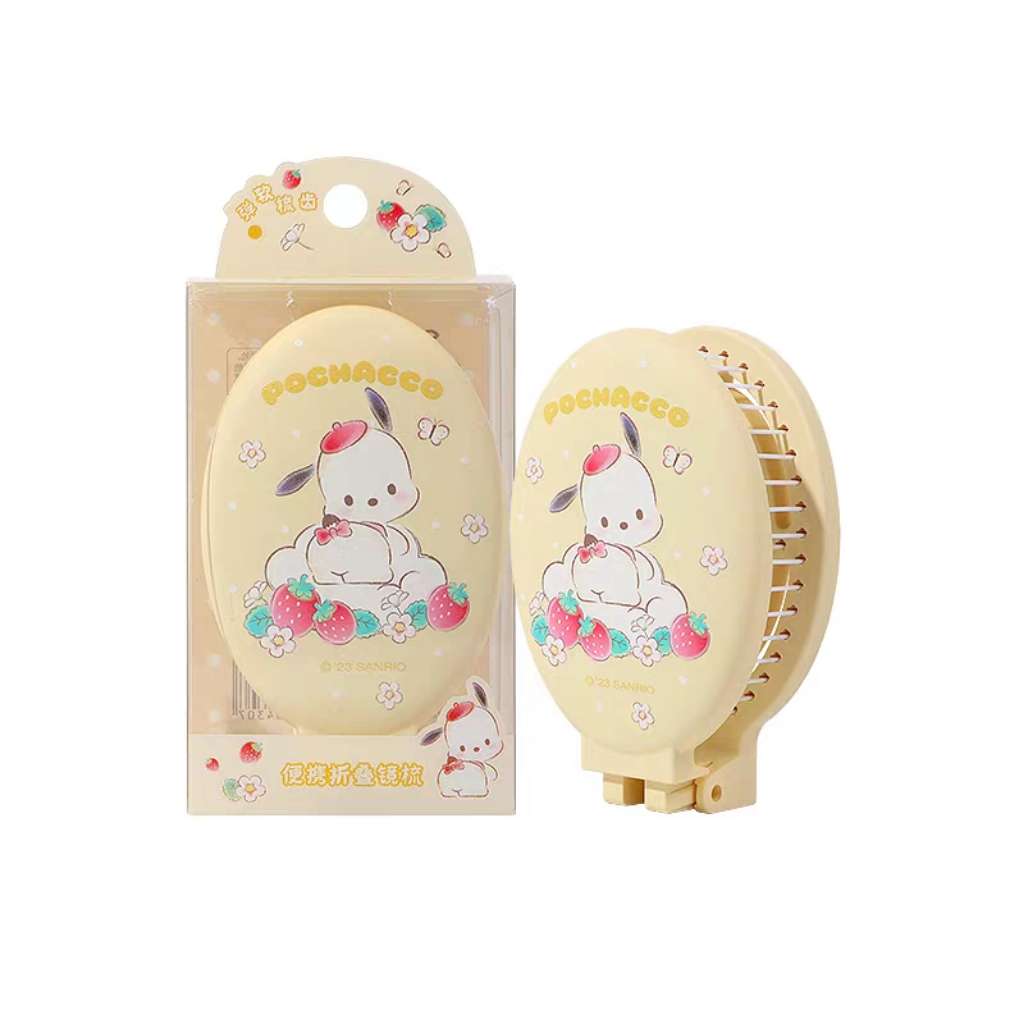 Pochacco yellow cloud strawberry hair brush Comb travel