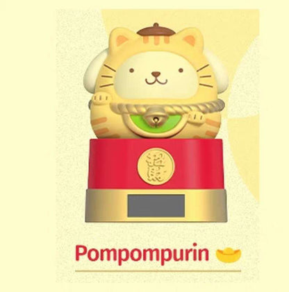 Sanrio Solar Powered Blessing Daruma Blind Box Figure Car Decoration