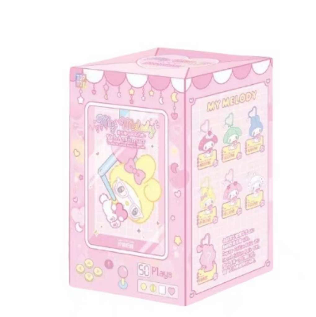 Popmart plush my melody labubu keychain bag box
