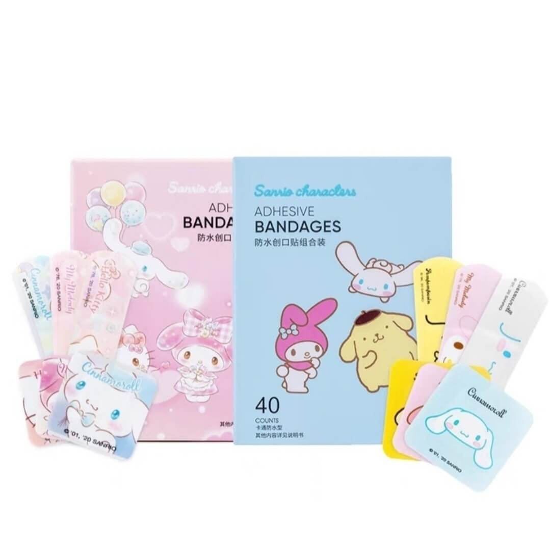 cute cartoon adhesive bandages for first aid available in 2 styles
