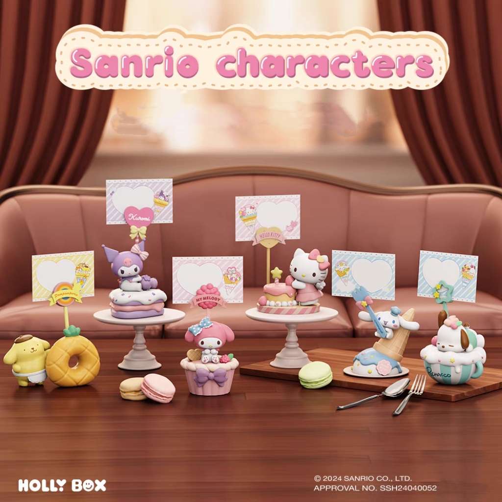 Sanrio Characters memo holder sweet dessert blind box figure