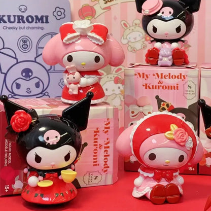 Sanrio My Melody & Kuromi Rose & Earl Series Blind Box Toy Figures