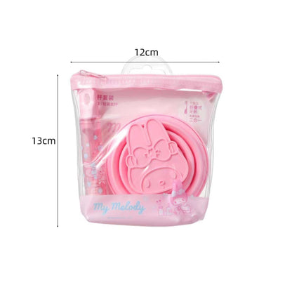 Sanrio Cute Portable Folding Cup Tooth Brush Set
