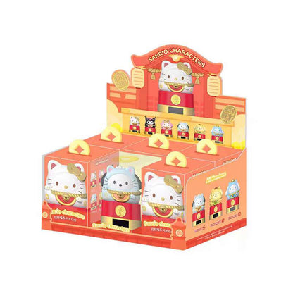 Sanrio Solar Powered Blessing Daruma Blind Box Figure Car Decoration