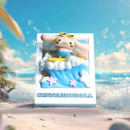 Sanrio Hawaii Tanned Style Magnetic Figures Blind Box - Hello Kitty My Melody Cinnamoroll Kuromi