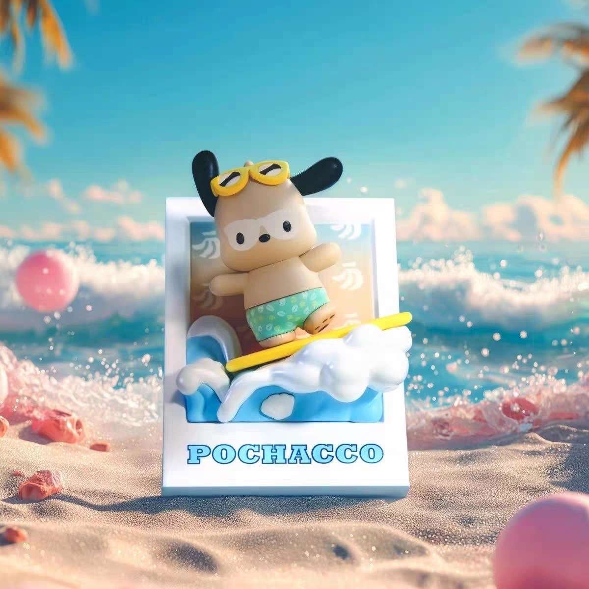 Sanrio Hawaii Tanned Style Magnetic Figures Blind Box - Hello Kitty My Melody Cinnamoroll Kuromi