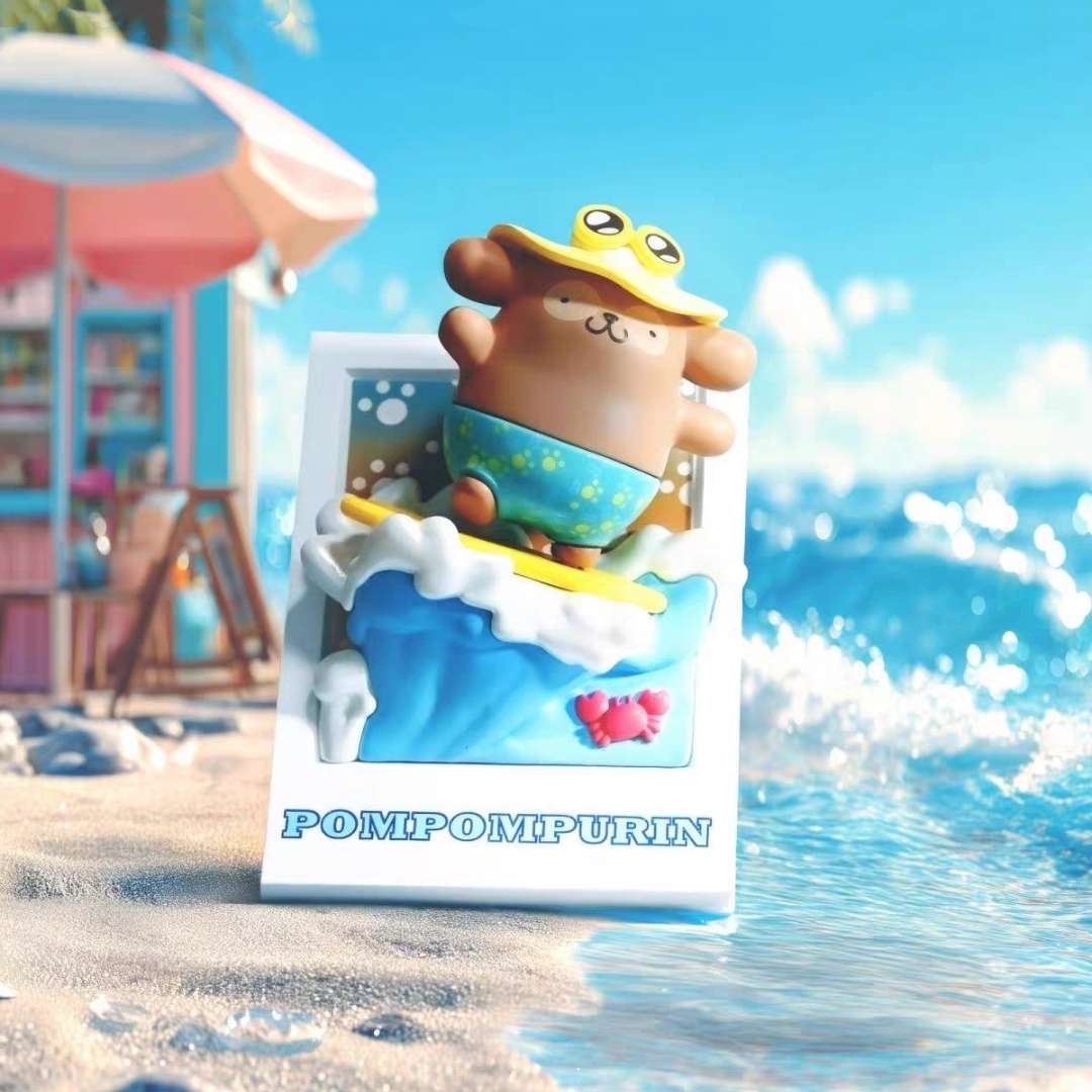 Sanrio Hawaii Tanned Style Magnetic Figures Blind Box - Hello Kitty My Melody Cinnamoroll Kuromi