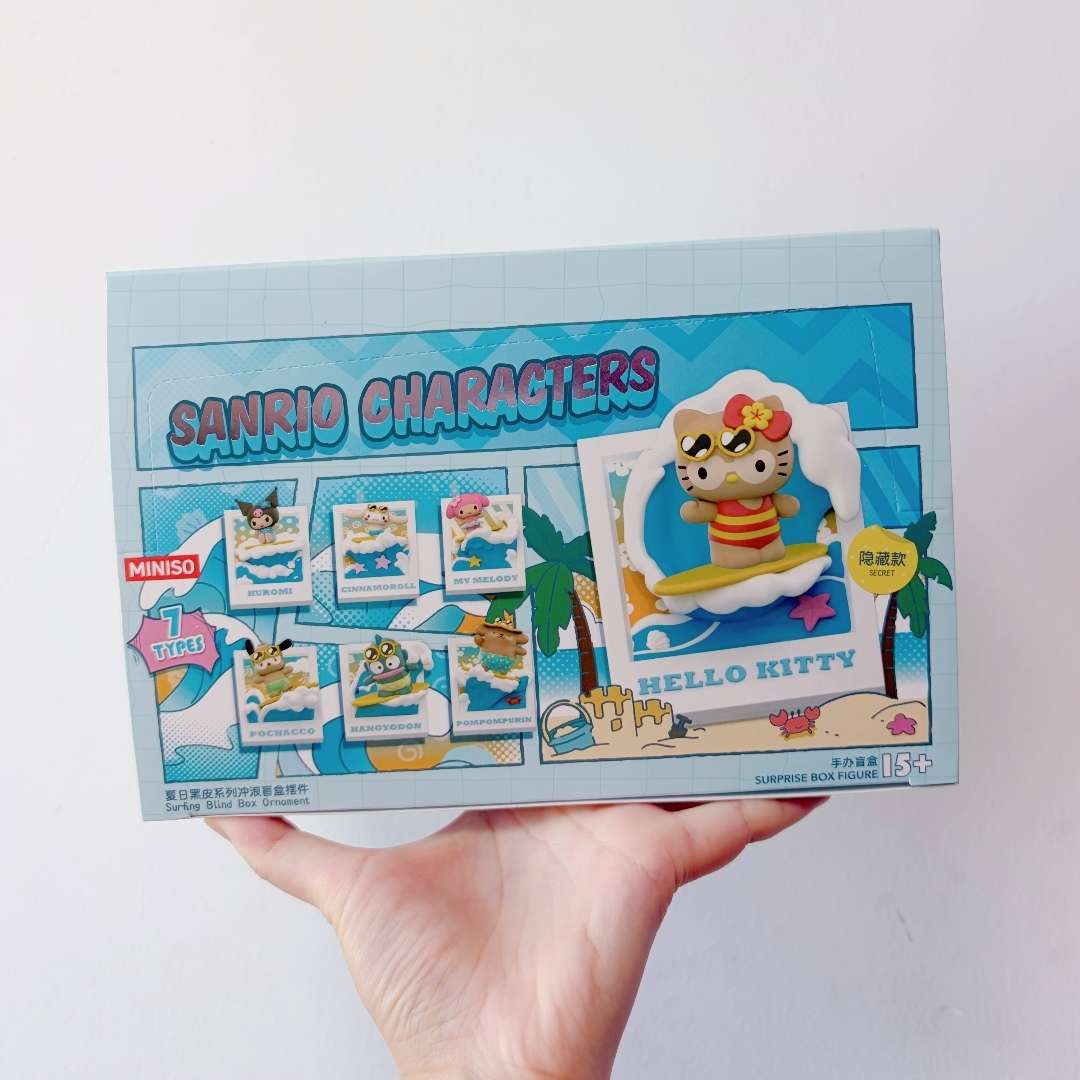 Sanrio Hawaii Tanned Style Magnetic Figures Blind Box - Hello Kitty My Melody Cinnamoroll Kuromi