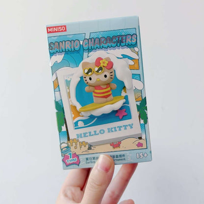 Sanrio Hawaii Tanned Style Magnetic Figures Blind Box - Hello Kitty My Melody Cinnamoroll Kuromi