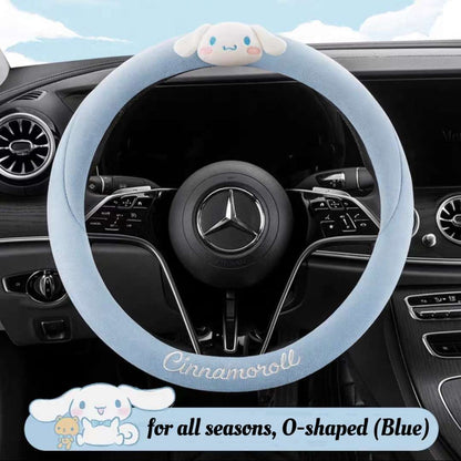 all seasons cinnamoroll o-shaped blue steering wheel cover