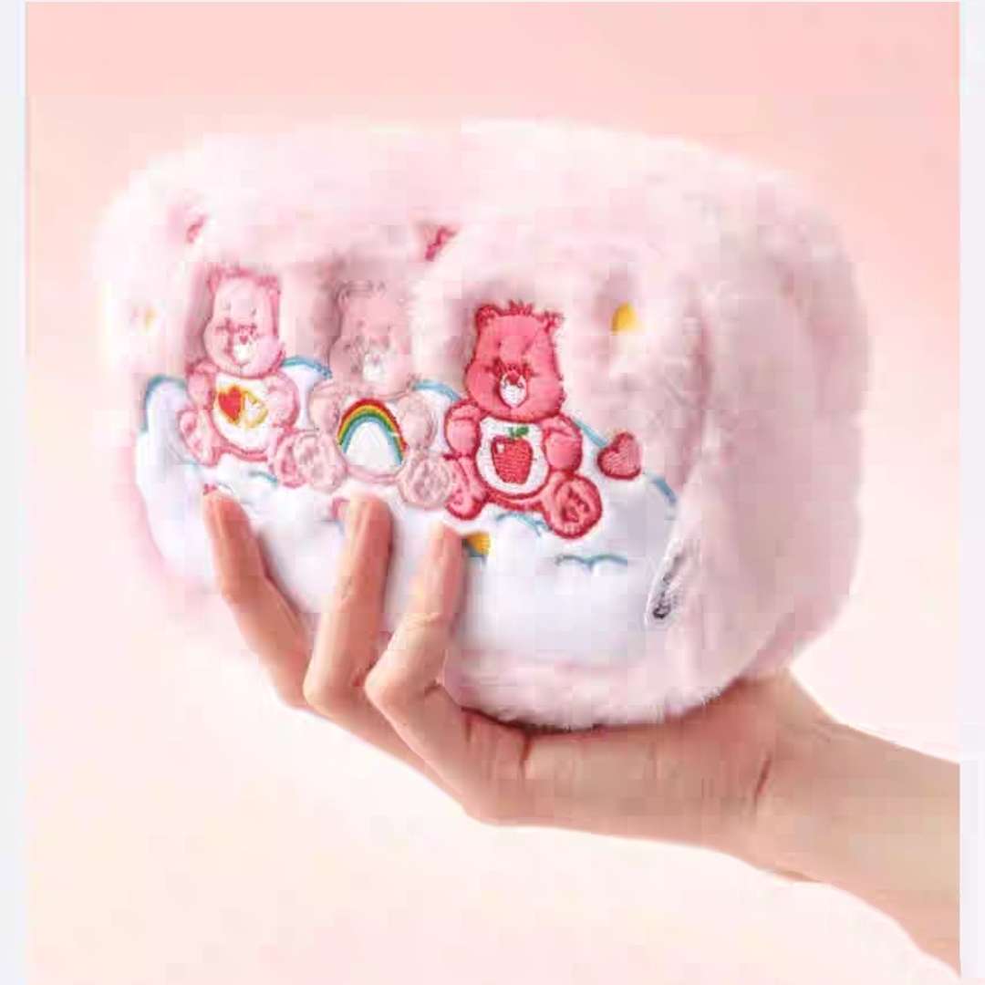 care bears fluffy soft makeup bag cute