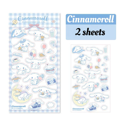 Sanrio Kuromi My Melody Cinnamoroll Journal Stickers – KawaiiGoodiesDirect