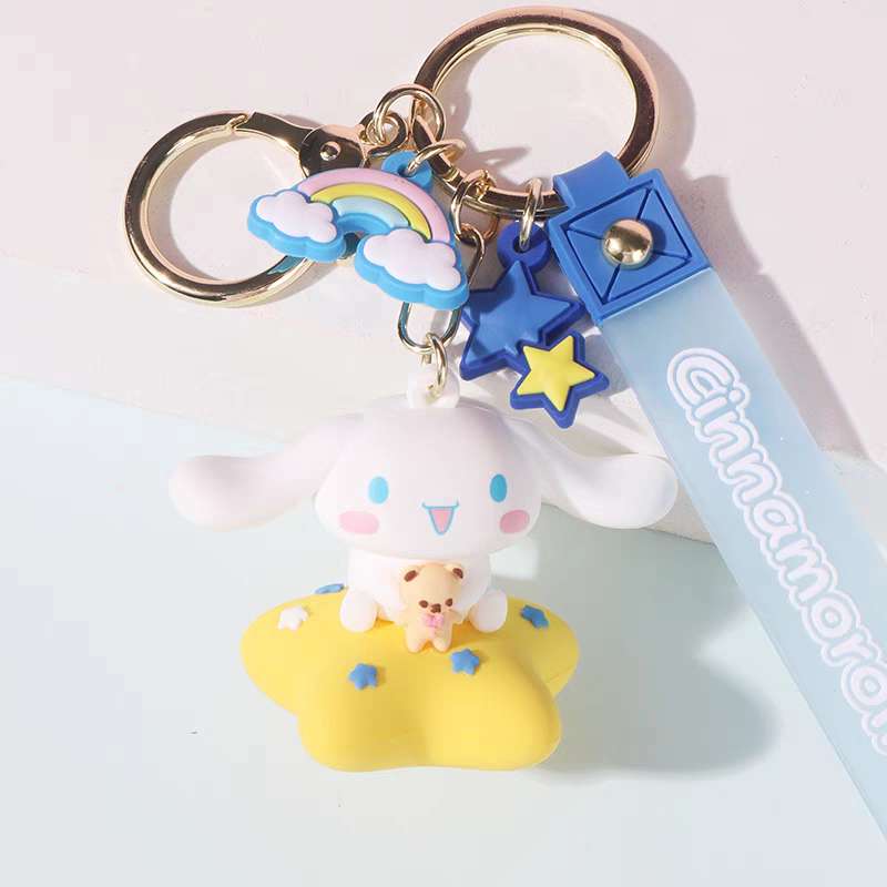 cinnamoroll on star figure keychain