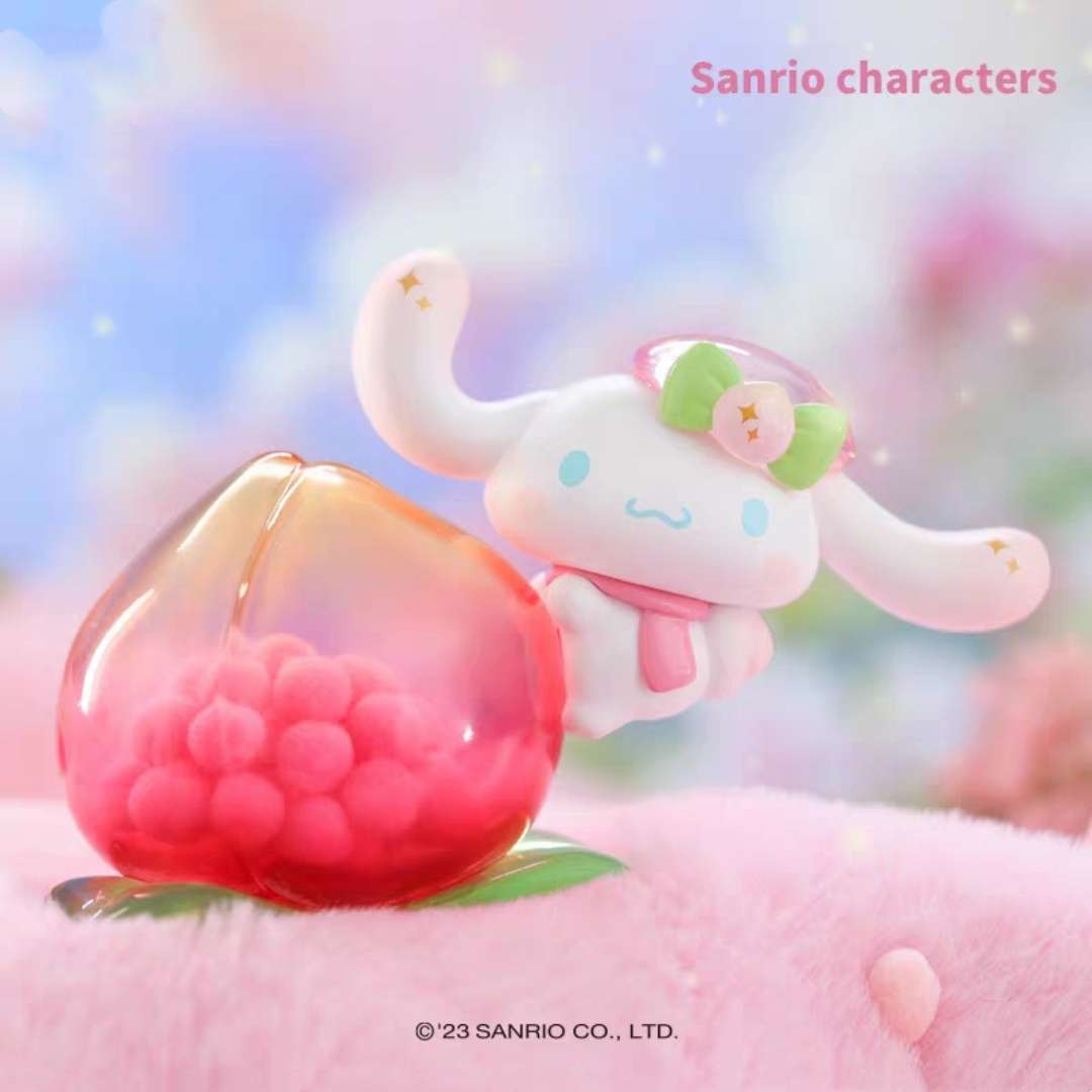 cinnamoroll peach jelly pink blind box toy figure