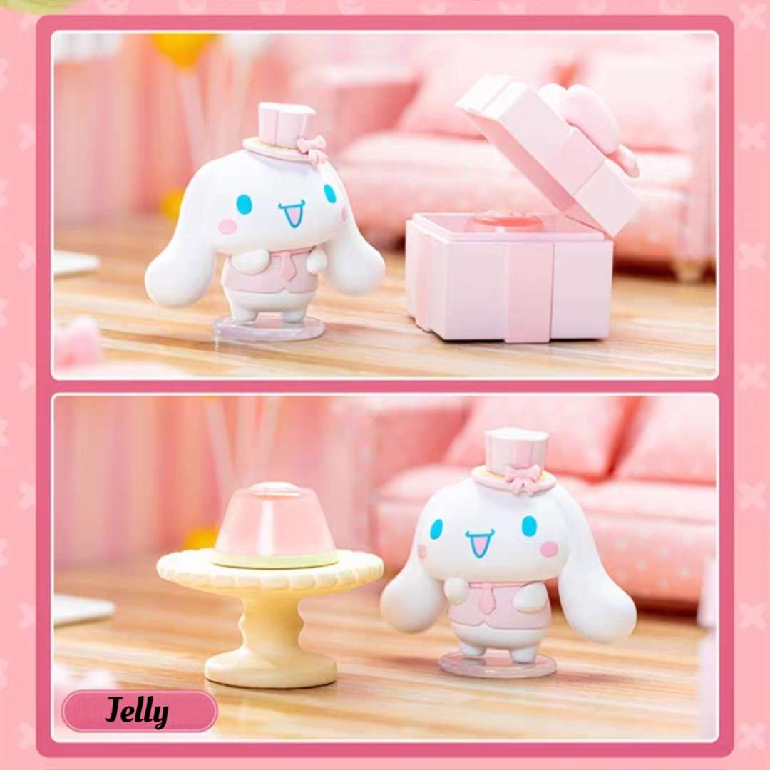 cinnamoroll pink hat sakura jelly blind box toy figure