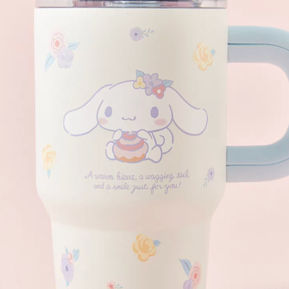 Sanrio Stainless Steel Tumbler Straw Handle - Hello Kitty Cinnamoroll Kuromi My Piano