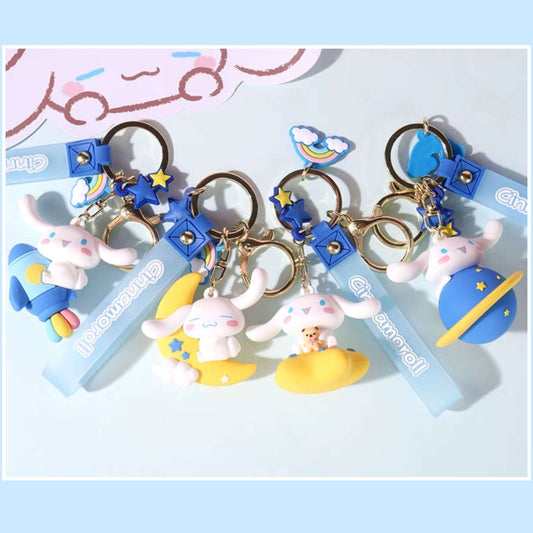 cinnamoroll space sanrio figure keychain accessories