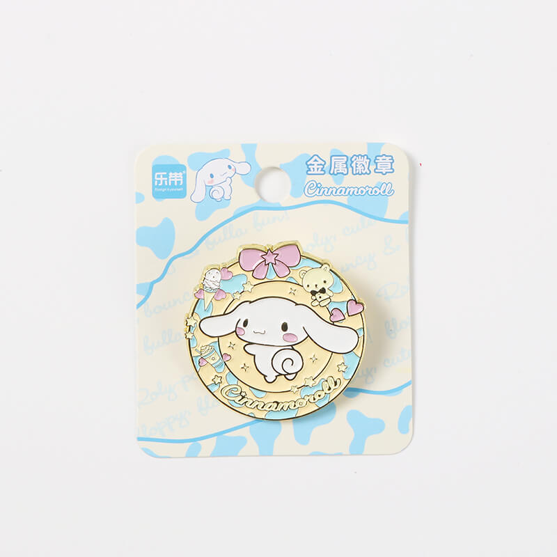 Sanrio Cute Wreath Enamel Button Lapel Pin