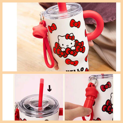 Sanrio Hello Kitty Ribbon Insulated Water Tumbler Cup