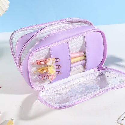 cute cartoon pencil makeup pouch slot