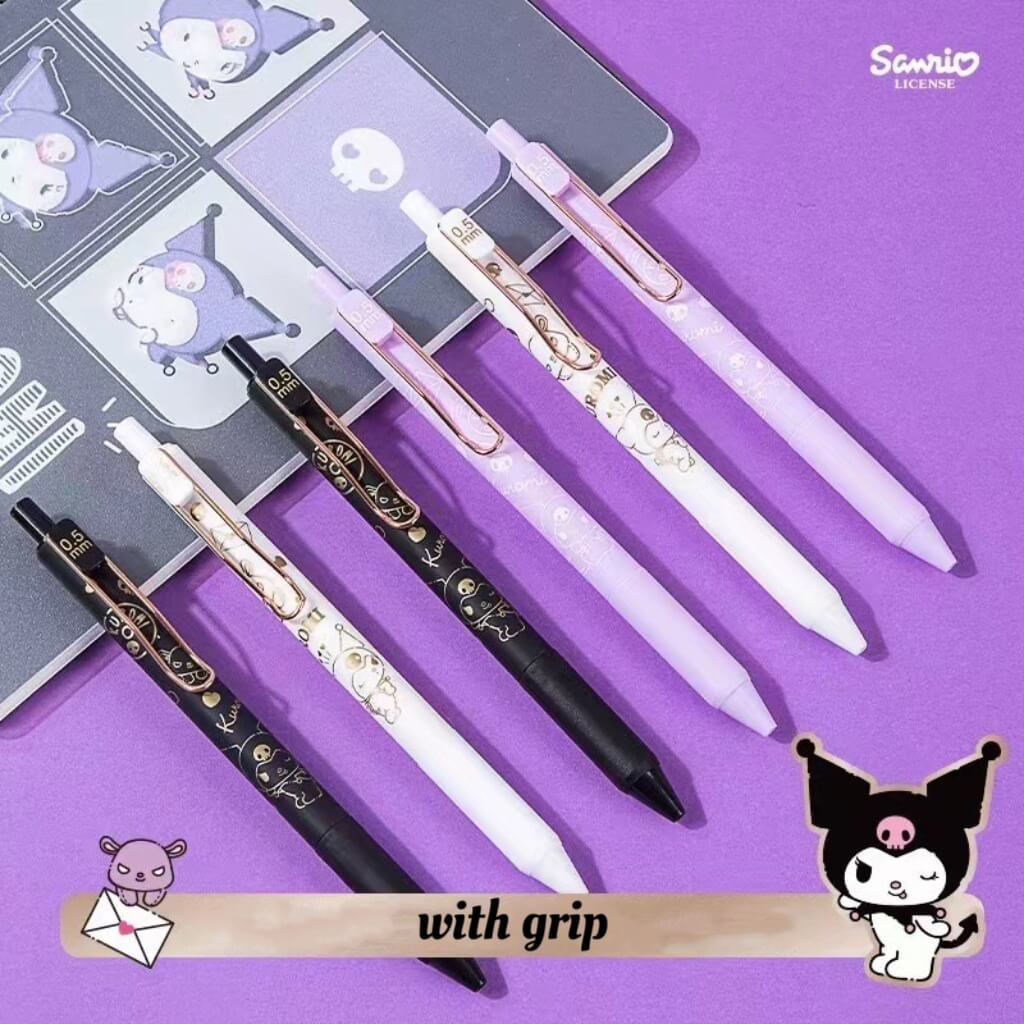 cute cartoon pens kuromi with grip