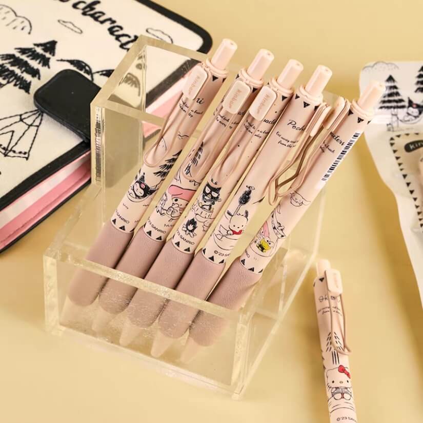 cute sanrio cartoon pens light brown