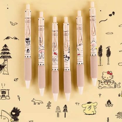 cute sanrio characters camping ballpoint pens