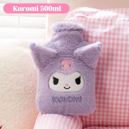 cute sanrio purple kuromi 500ml plushy hot water bottle