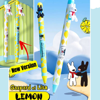 Gaspard et Lisa Figure Ball Pens Duo Set - Summer Lemon