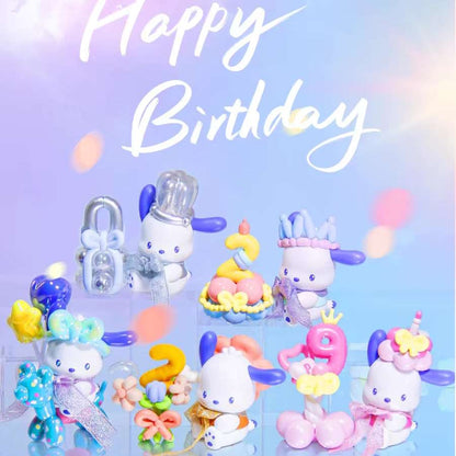 Happy birthday sanrio pochacco blind box figures toy