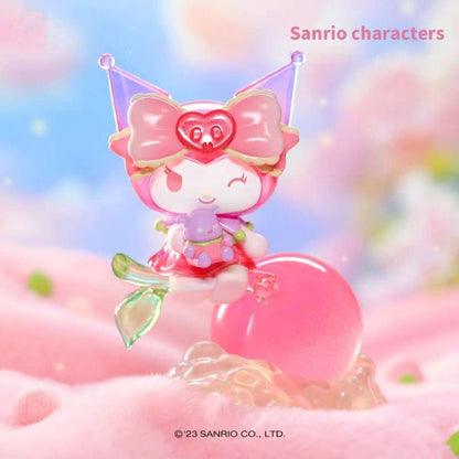 happy kuromi peach pink blind box toy figure