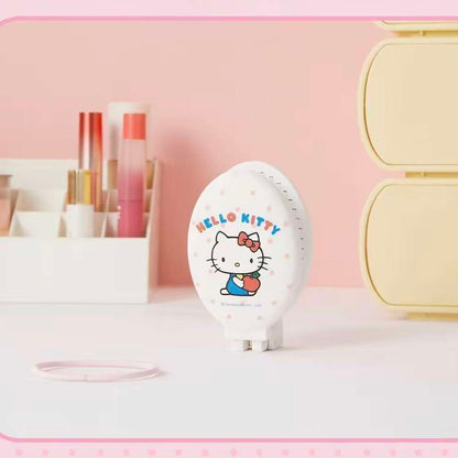 Sanrio Portable Hello Kitty Travel Folding Hair Brush with Mirror