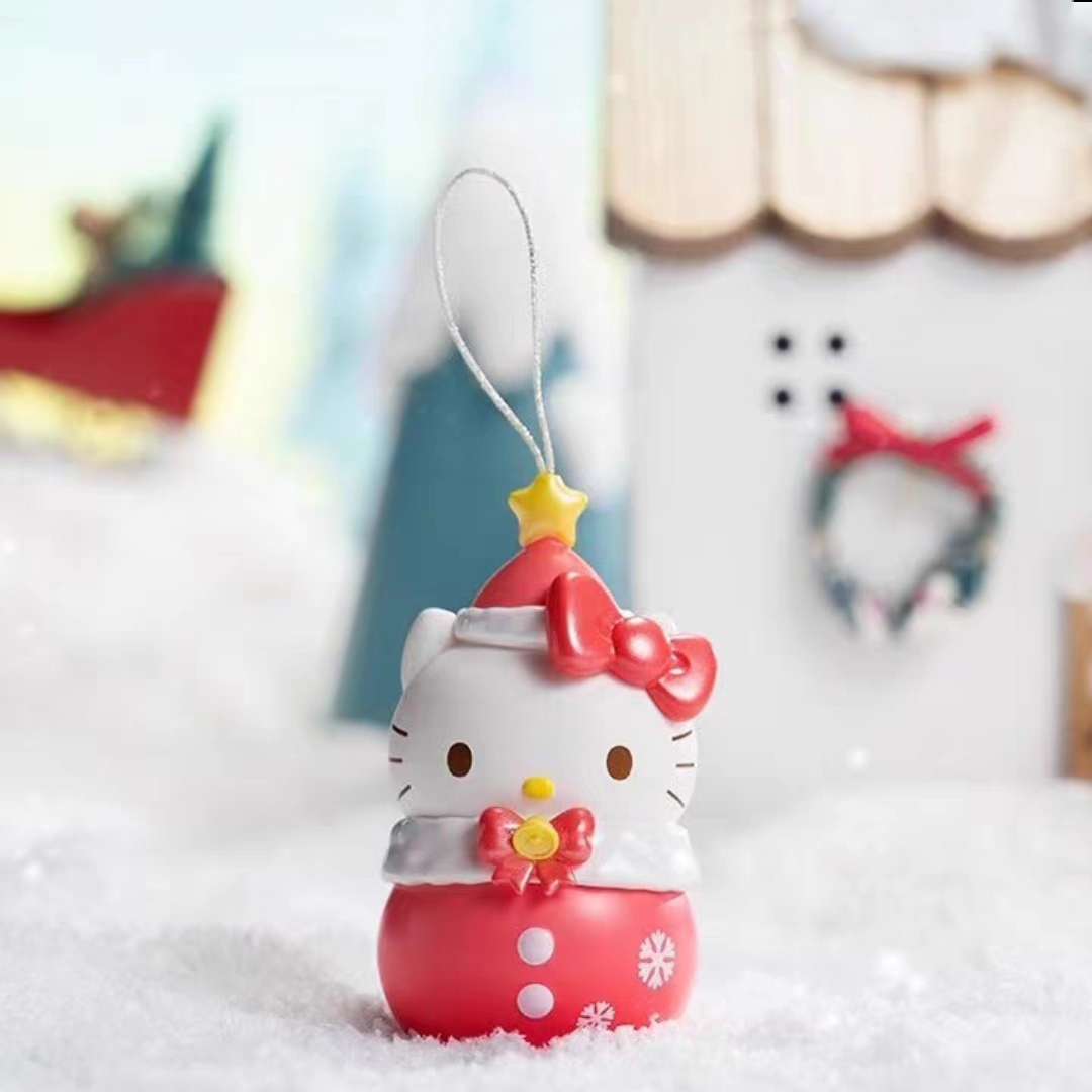 hello kitty chrismtas snowman ornaments decoration