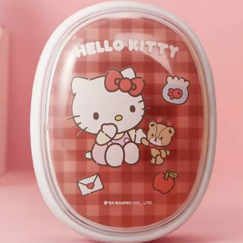 Sanrio Portable Hello Kitty Travel Folding Hair Brush with Mirror