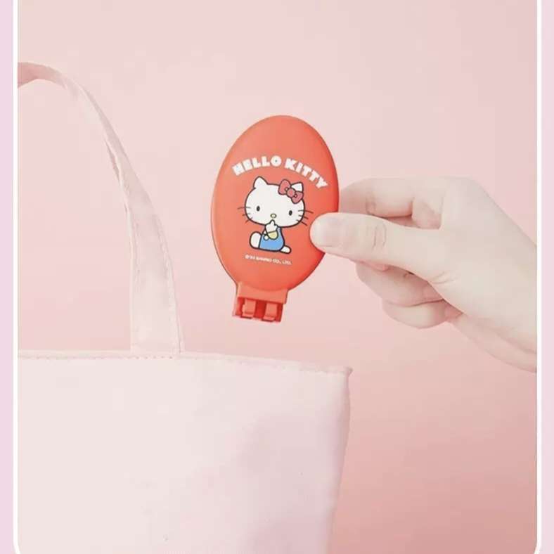 Sanrio Portable Hello Kitty Travel Folding Hair Brush with Mirror