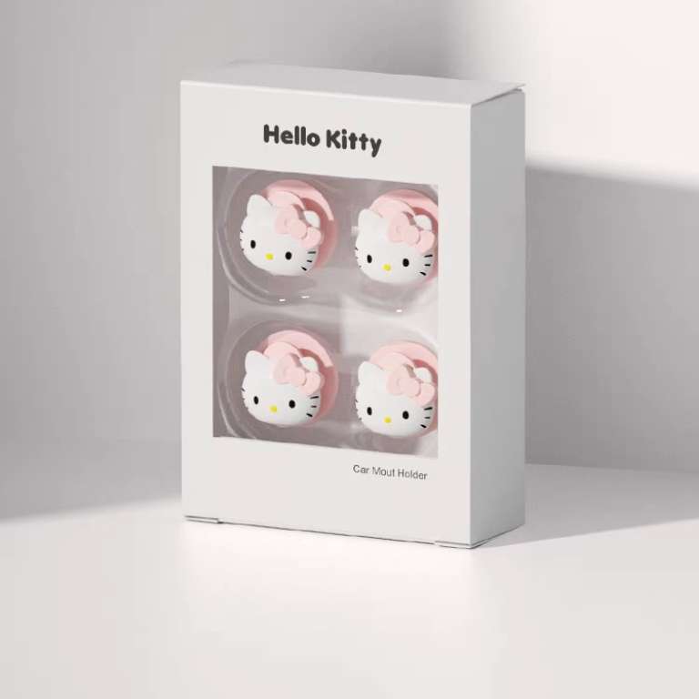 hello kitty figure wall mount hooks packaging