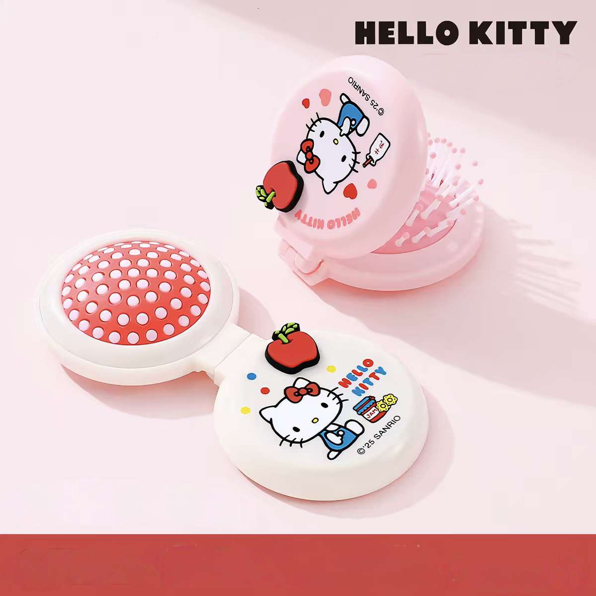 Sanrio Classic Hello Kitty Cushion Hair Brush Travel